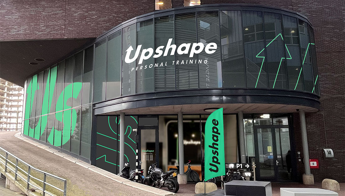 Buitenkant van de Upshape PT-gym aan de Hofwijckstraat 351 in Den Haag
